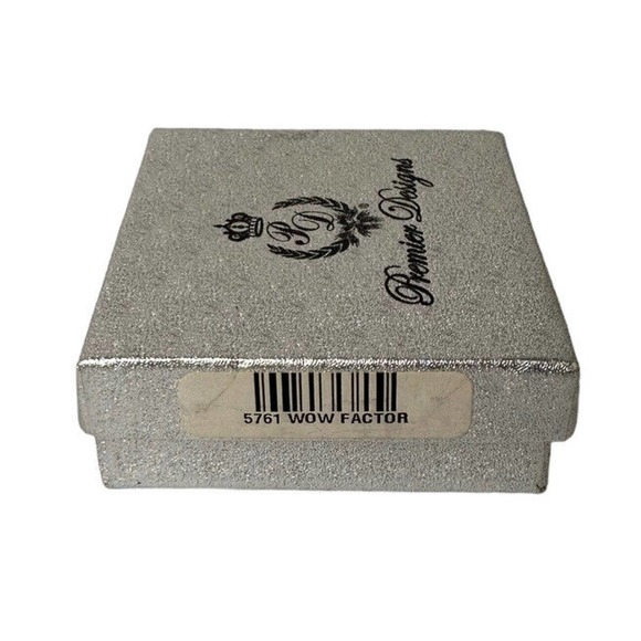 NEW Premier Designs Wow Factor Gold Silver Plated Faux Pearl Dangle Earrings 2" - Picture 4 of 6